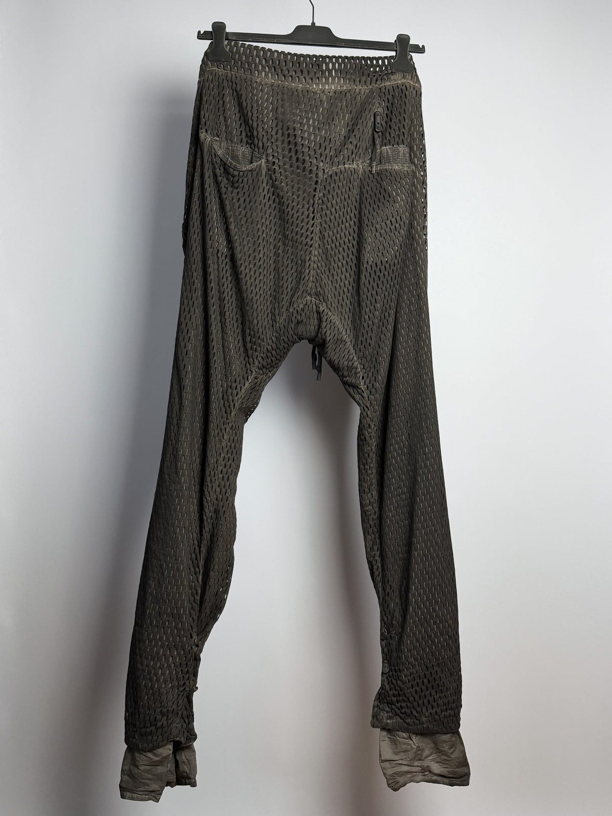 Boris Bidjan Saberi SS15 P9-F0403F Object Dyed Perforated Lounge Pants