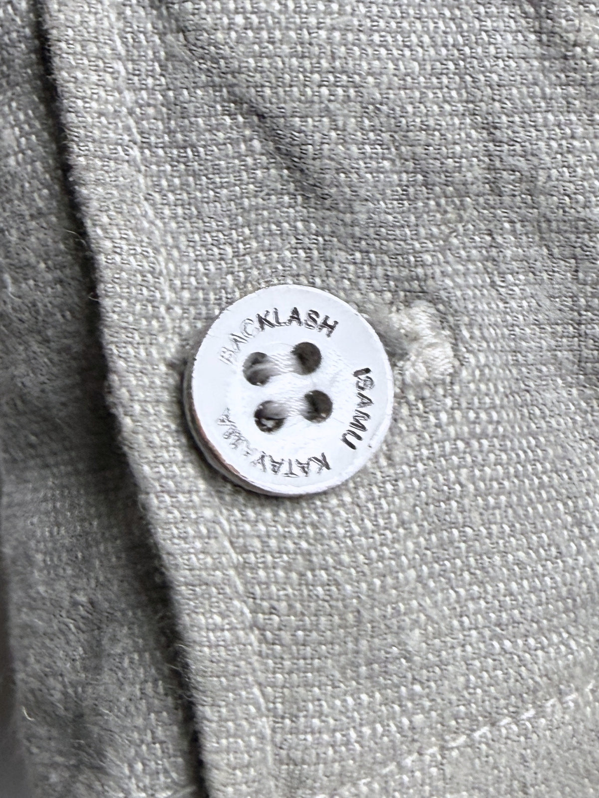 Engraved cuff button
