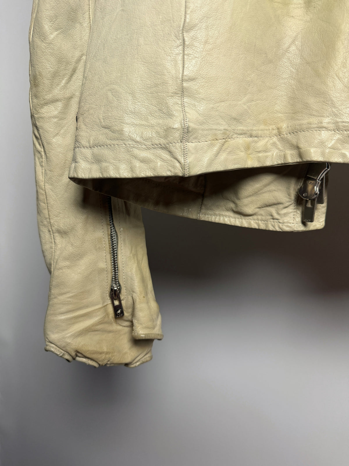 Carol Christian Poell 2013 LM/2599GP Object Dyed Kangaroo Leather Prosthetic Jacket
