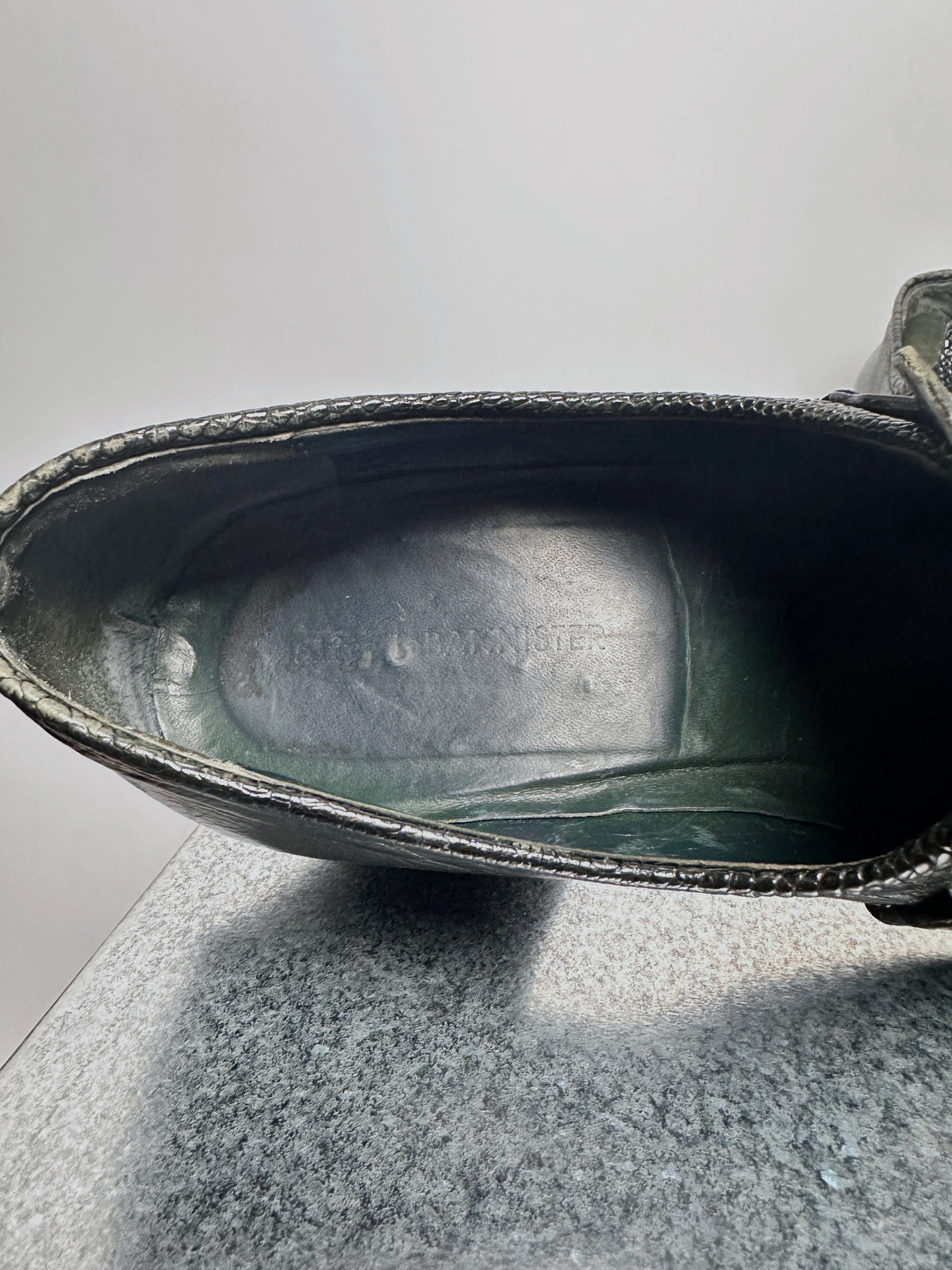 Interior and insole stamp