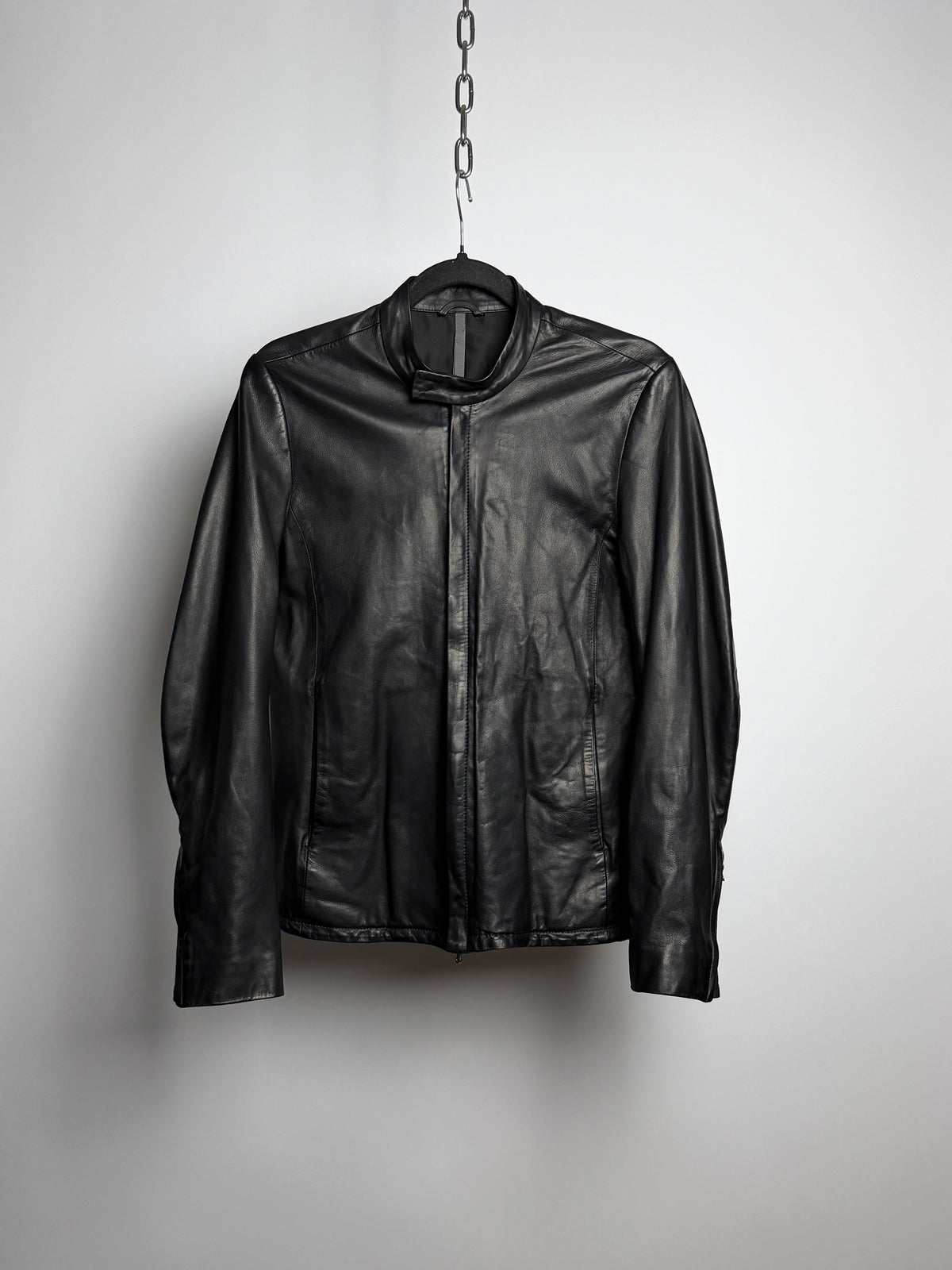 Kazuyuki Kumagai ATTACHMENT lamb leather single riders, front