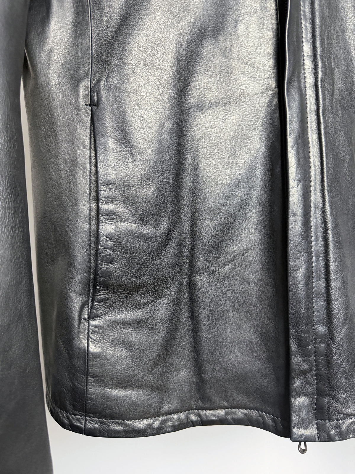 Kazuyuki Kumagai ATTACHMENT lamb leather single riders, back