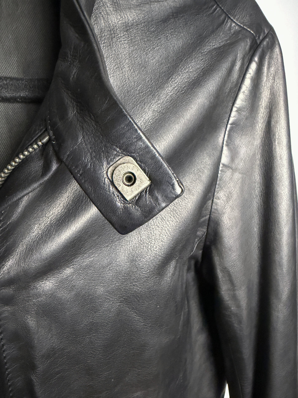 Kazuyuki Kumagai ATTACHMENT lamb leather single riders, riri M6 front zip