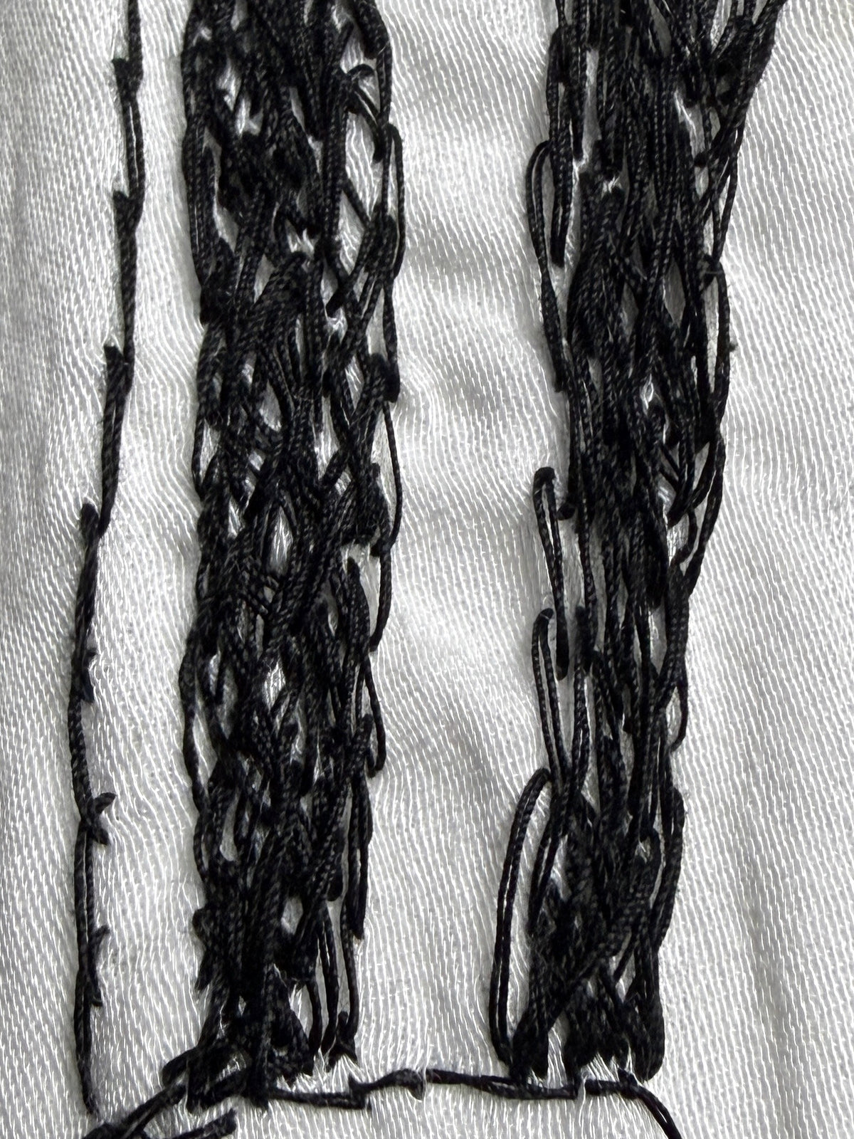 Embroidery stitch, close
