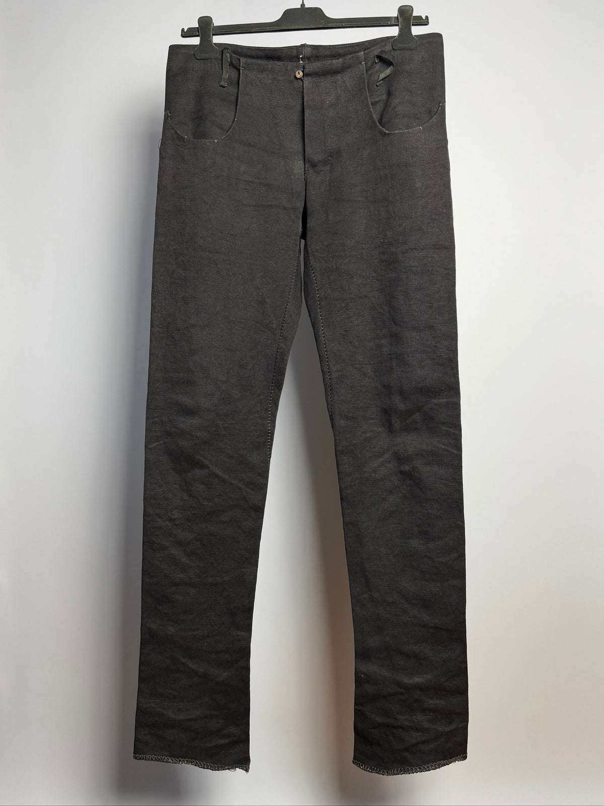 A Diciannoveventitre Hand Stitched Linen Trousers