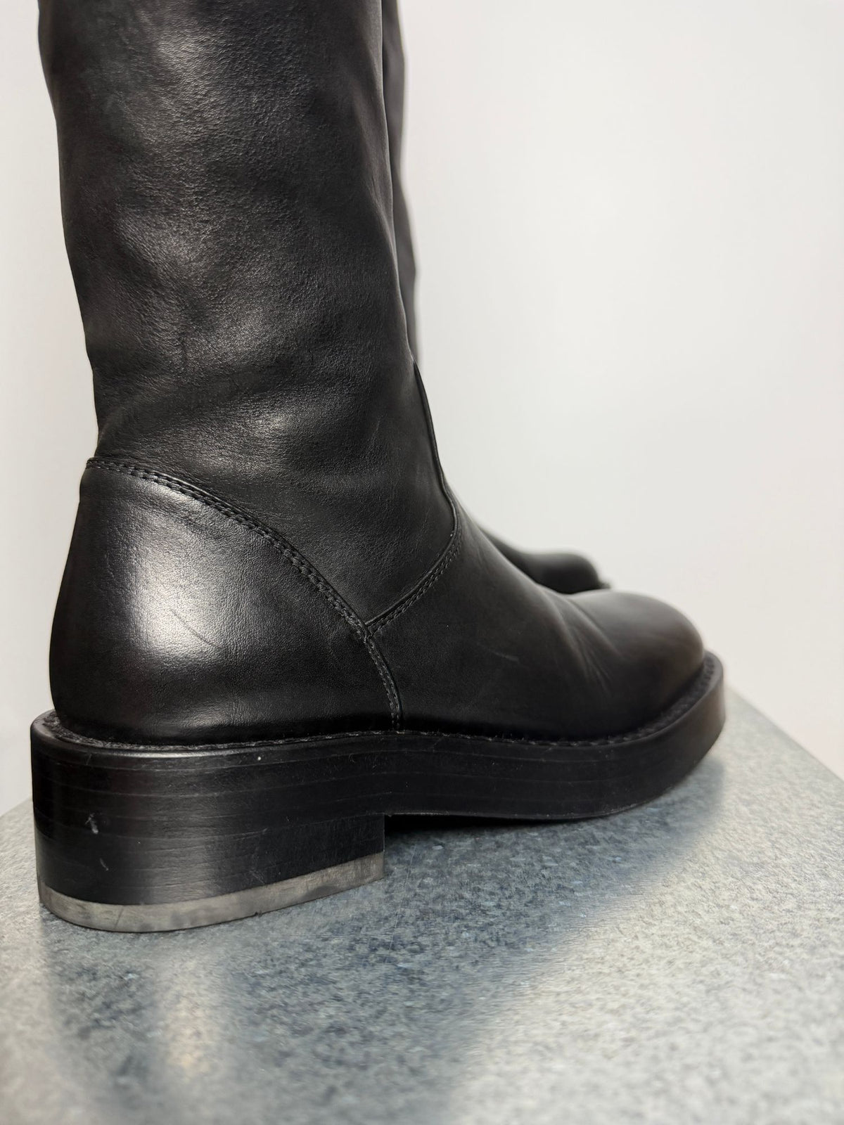 Ann Demeulemeester Nicky OTK boots, heel detail