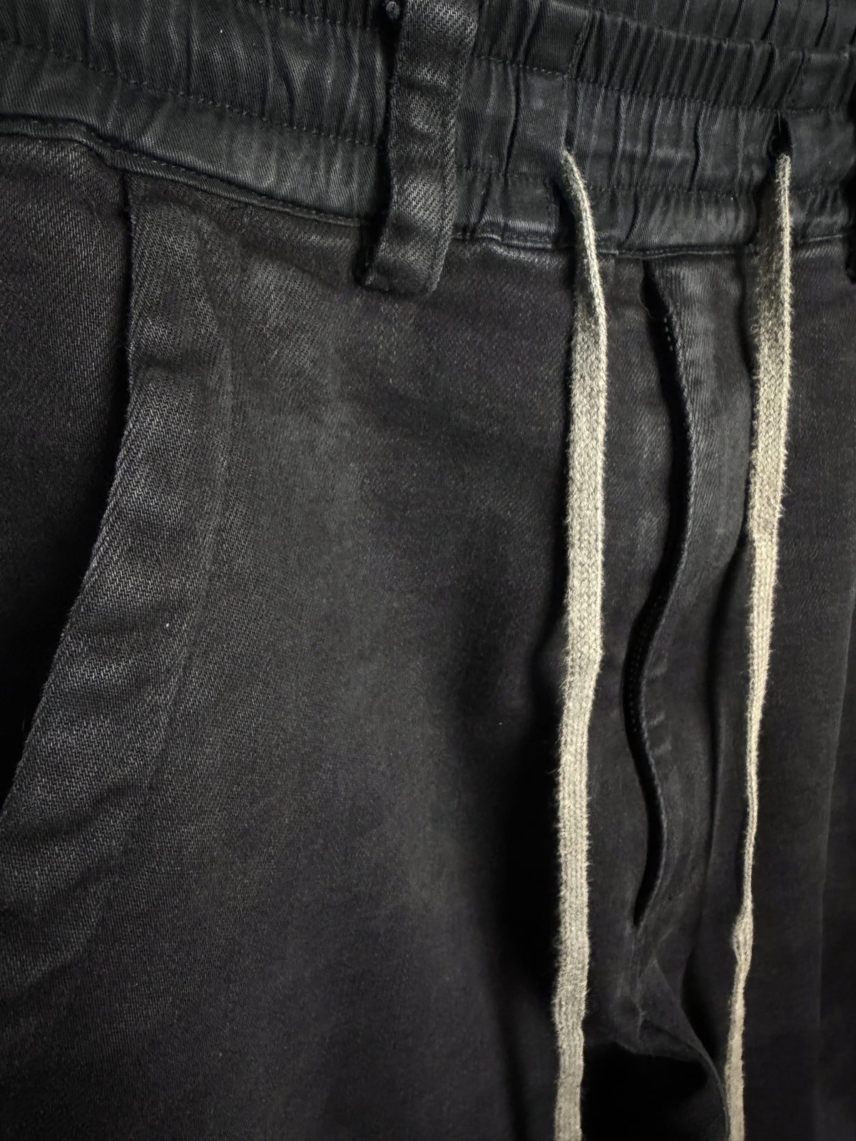 A.F Artefact Coated Drawstring Flared Trousers