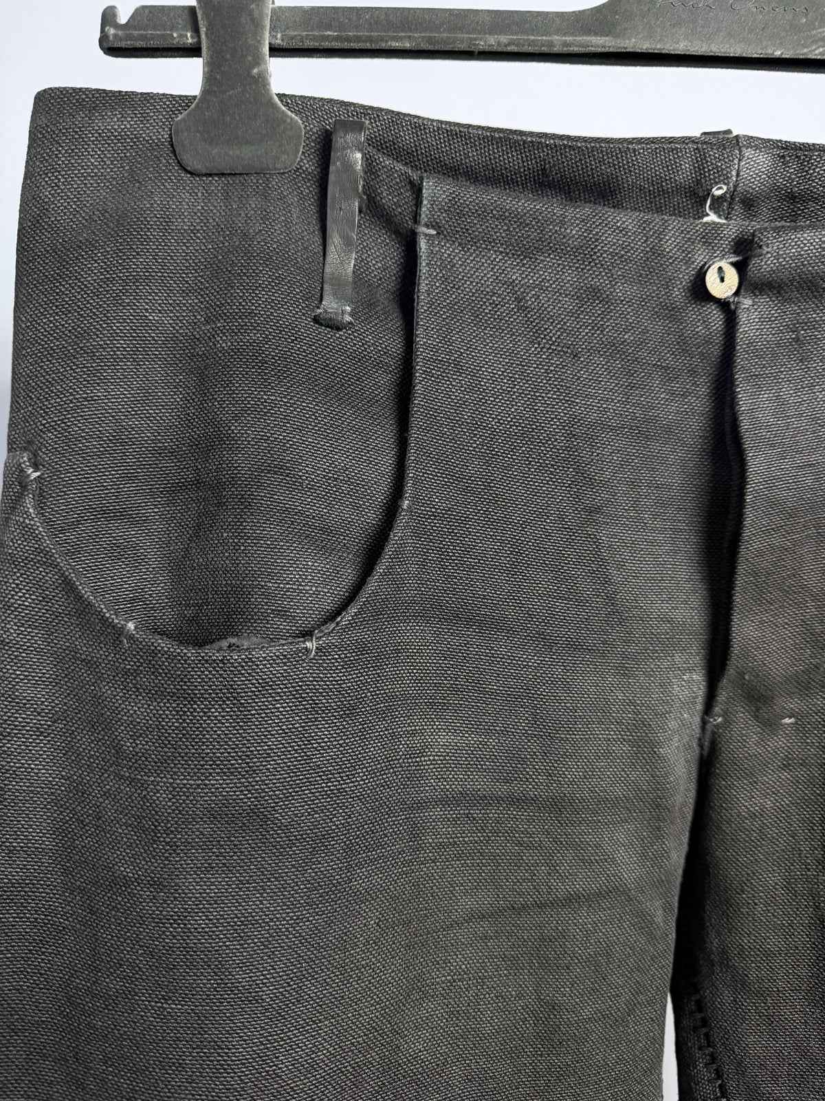 Waist, hook and horn buttons