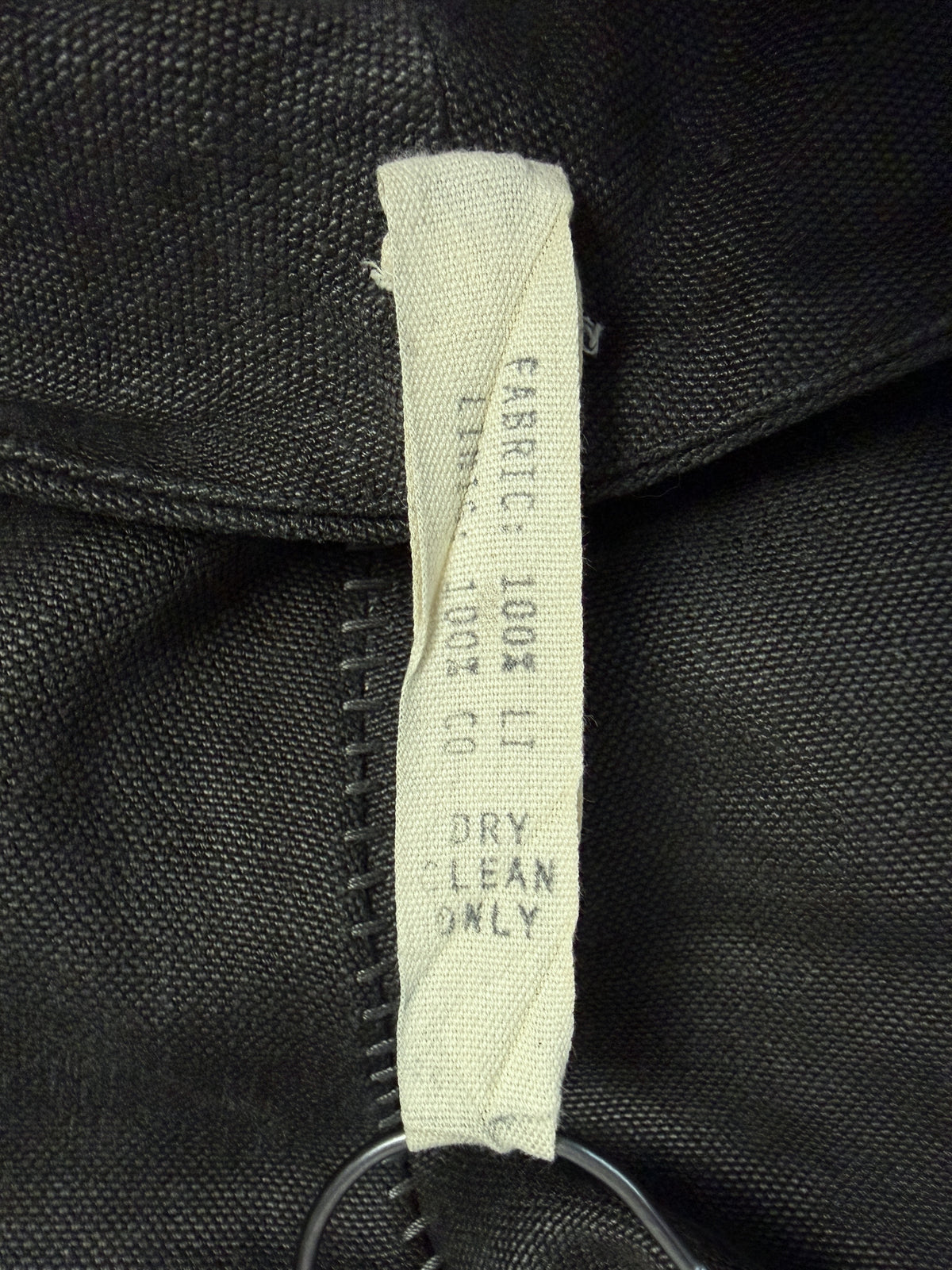 Fibre tape, 100% linen, cotton lining, dry clean only