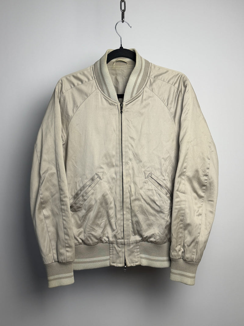 Kazuyuki Kumagai ATTACHMENT Striped Rib Cotton Satin Bomber A851-214