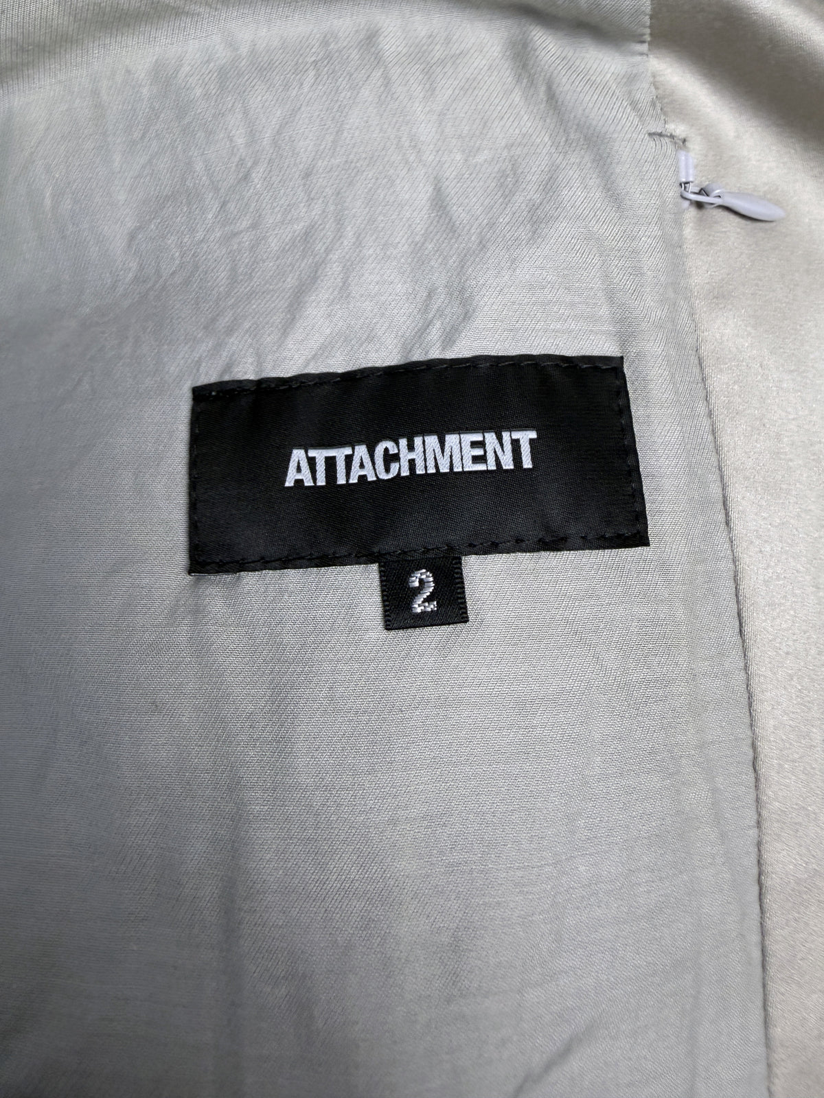 Kazuyuki Kumagai ATTACHMENT Striped Rib Cotton Satin Bomber A851-214