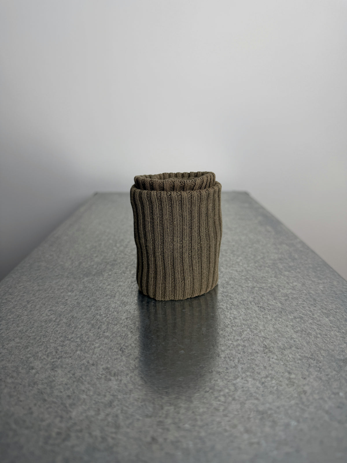 Boris Bidjan Saberi ribbed knit headband, standing