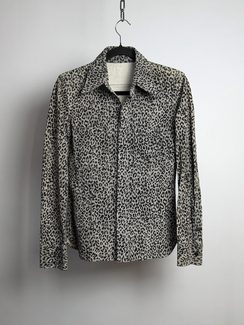 Isamu Katayama BACKLASH Leopard Pig Leather Shirt