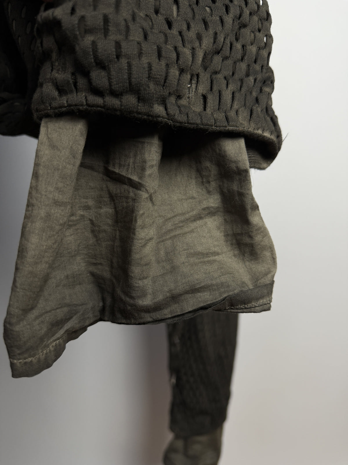 Boris Bidjan Saberi SS15 P9-F0403F Object Dyed Perforated Lounge Pants