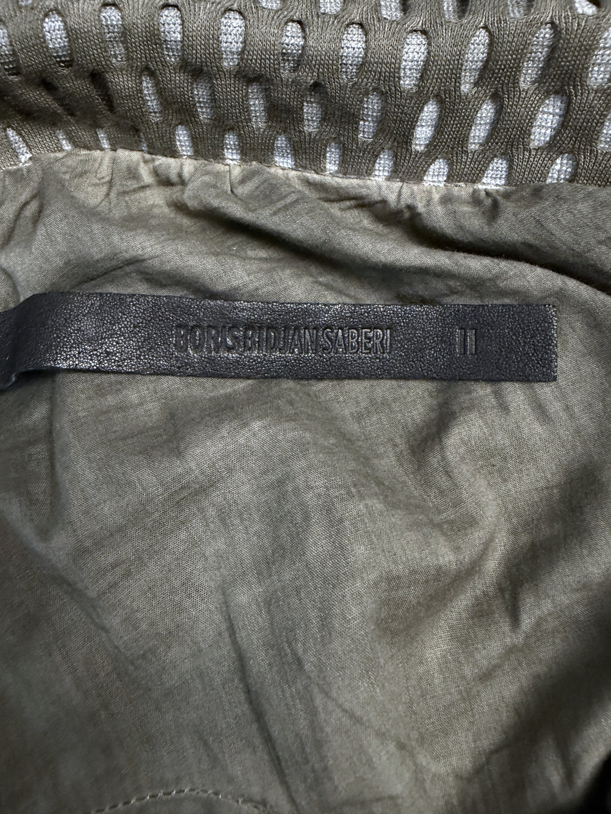 Boris Bidjan Saberi SS15 P9-F0403F Object Dyed Perforated Lounge Pants