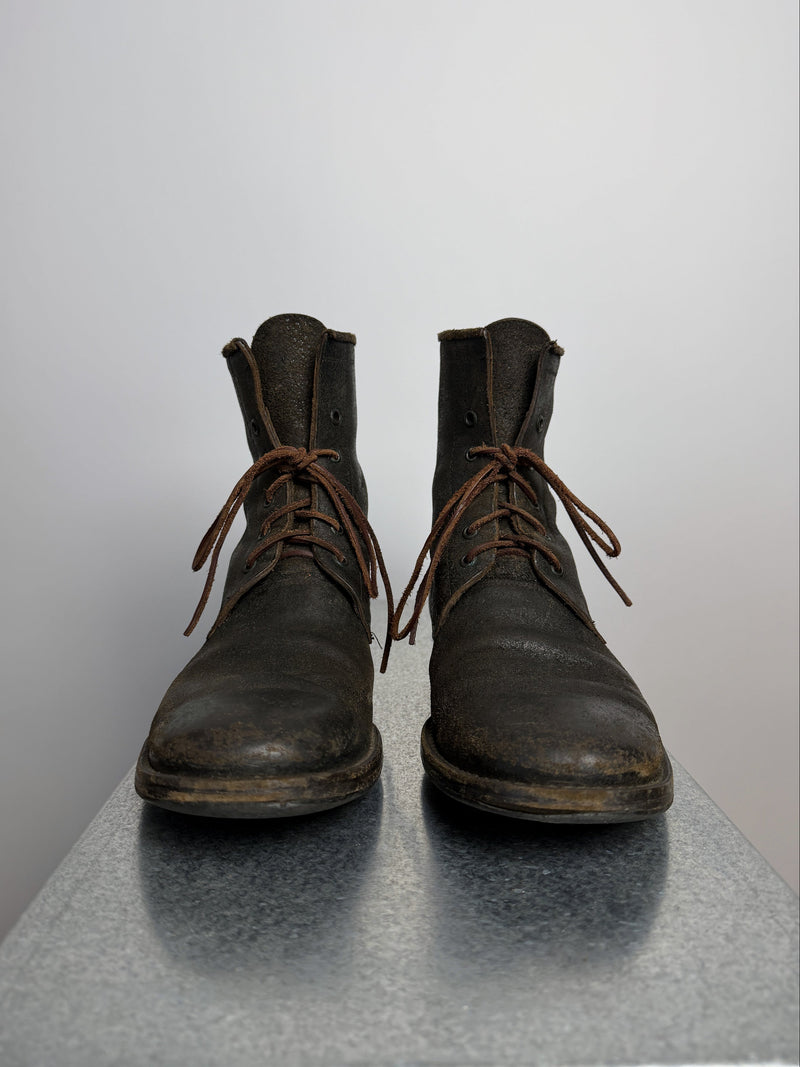 Carpe Diem S23M Distressed Horse Leather Lace-Up Boots