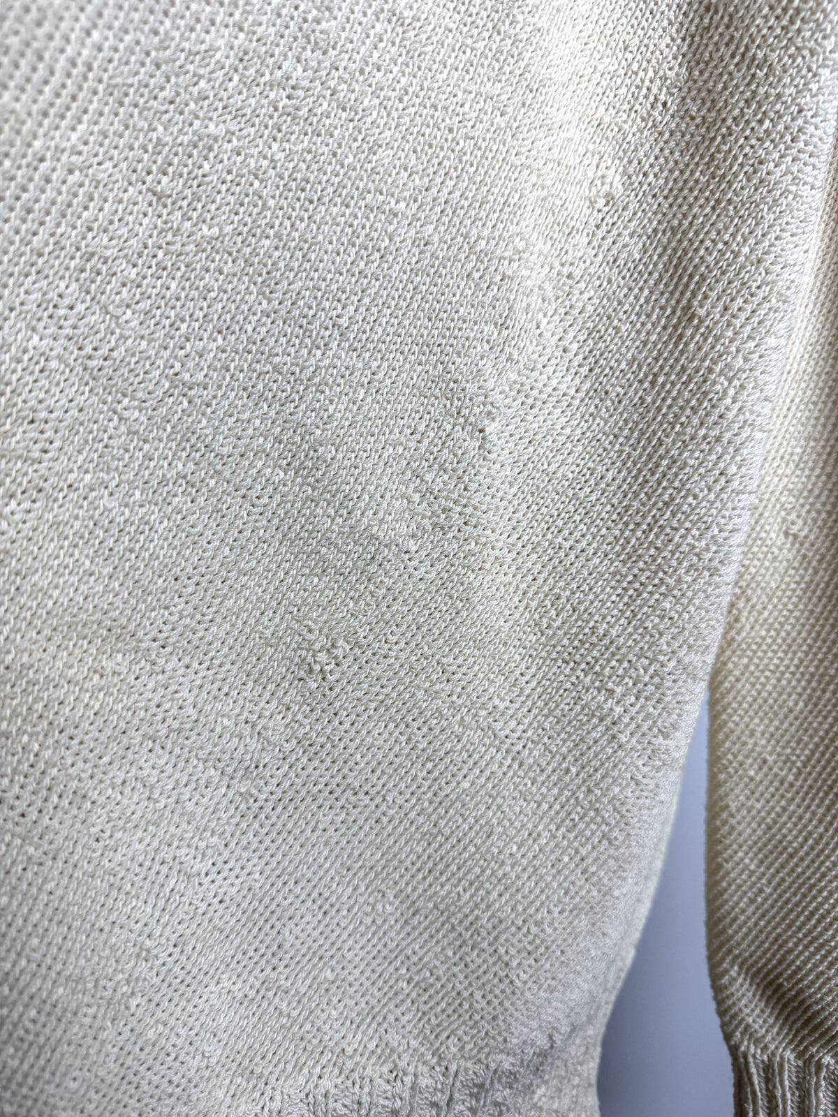 Knit surface, close