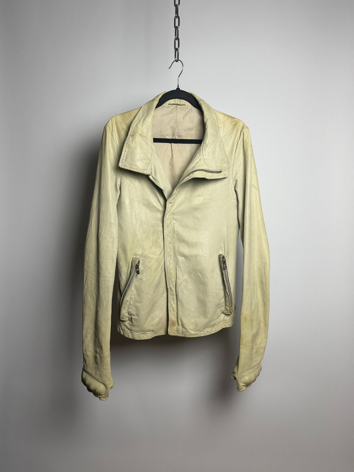 Carol Christian Poell 2013 LM/2599GP Object Dyed Kangaroo Leather Prosthetic Jacket