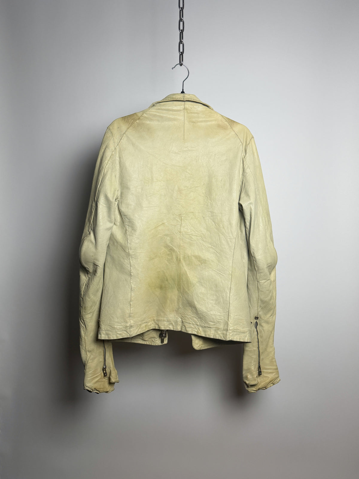 Carol Christian Poell 2013 LM/2599GP Object Dyed Kangaroo Leather Prosthetic Jacket