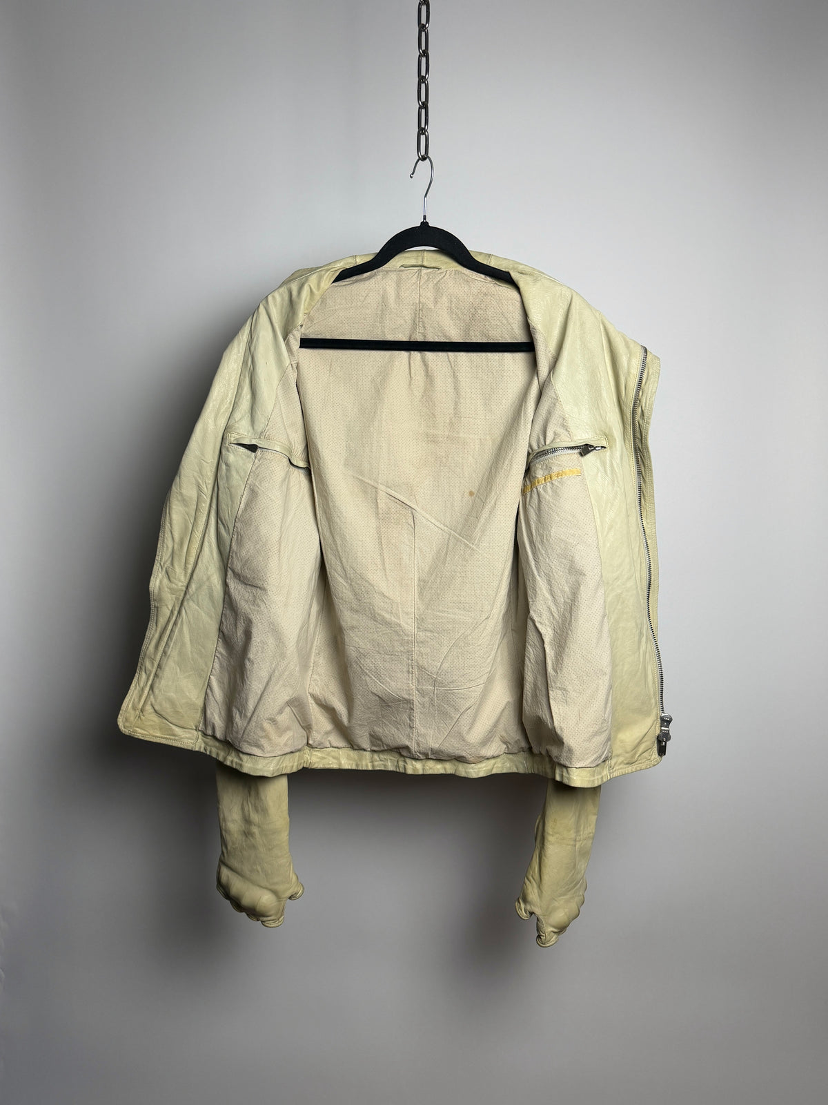 Carol Christian Poell 2013 LM/2599GP Object Dyed Kangaroo Leather Prosthetic Jacket