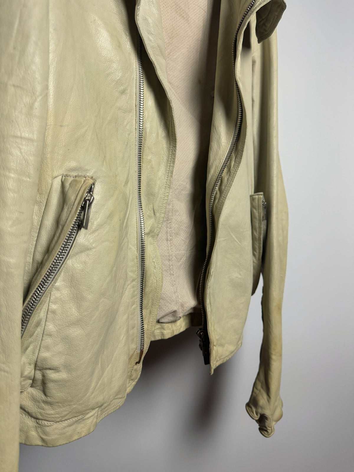 Carol Christian Poell 2013 LM/2599GP Object Dyed Kangaroo Leather Prosthetic Jacket