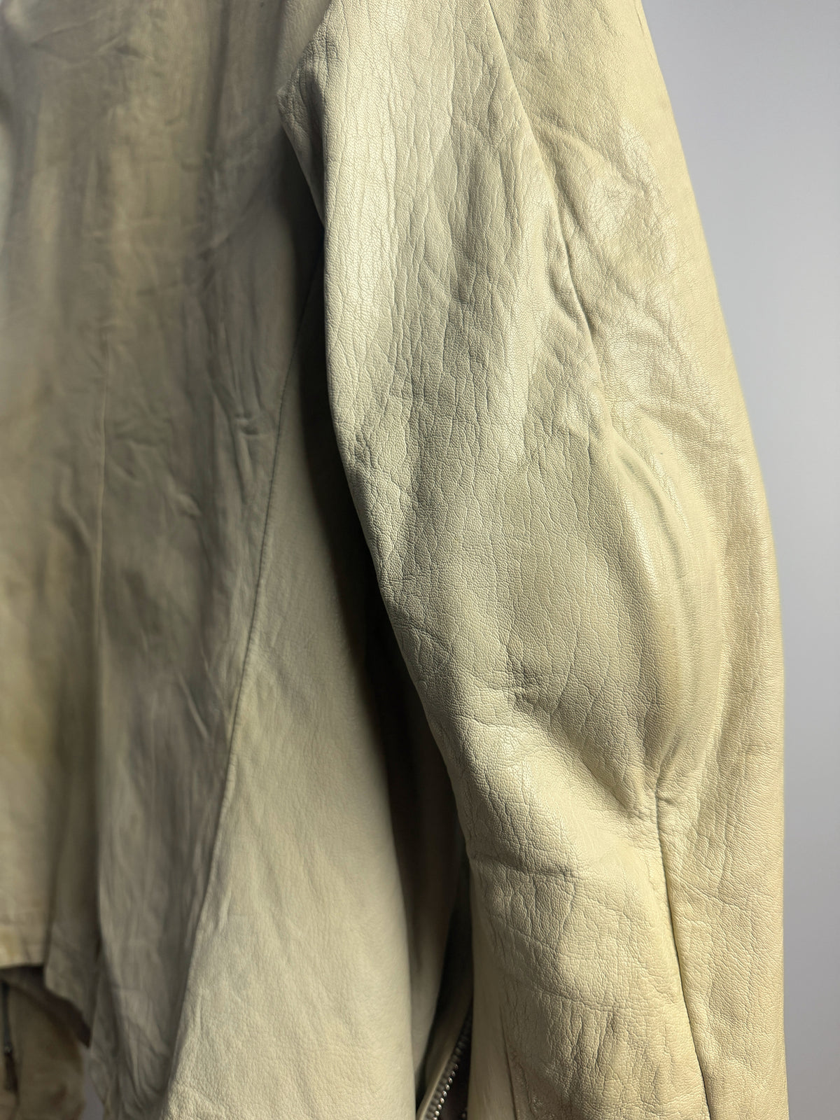 Carol Christian Poell 2013 LM/2599GP Object Dyed Kangaroo Leather Prosthetic Jacket