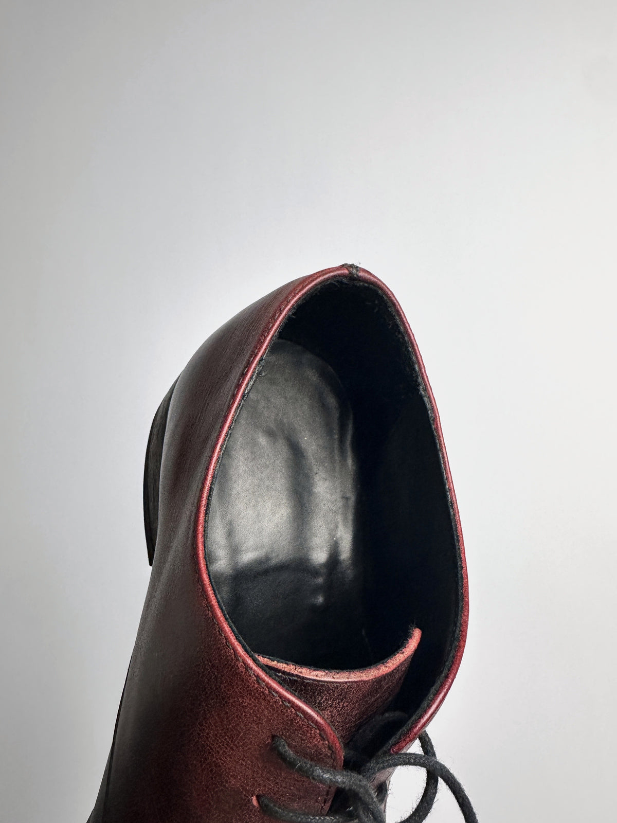 Topline and black leather lining