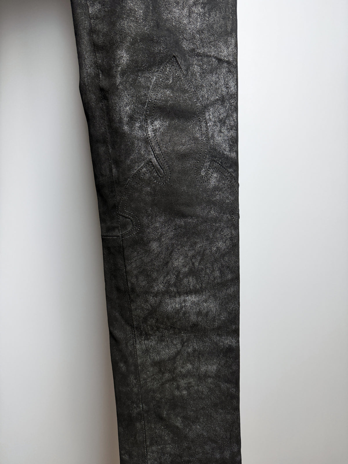 Leg, silvered finish