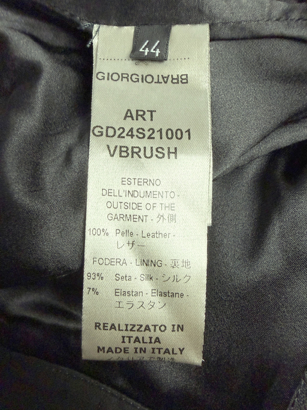 Giorgio Brato Brushed Leather Pants GD24S21001