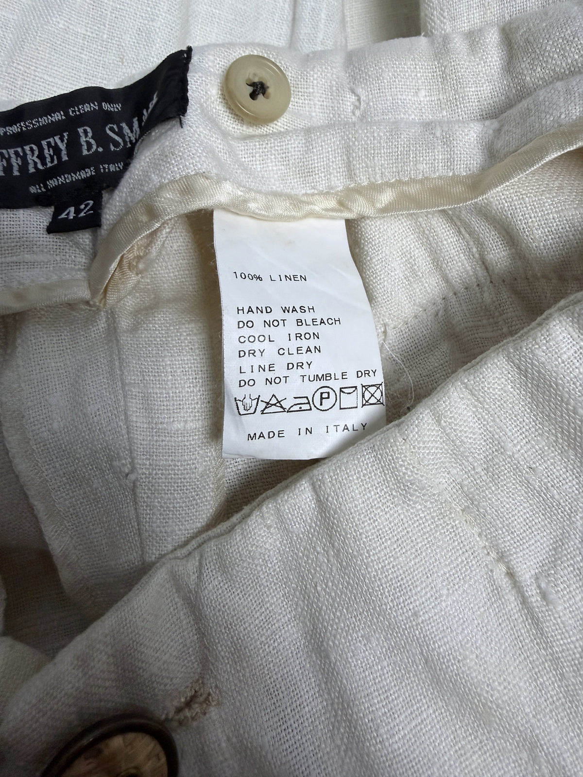Care label, 100% linen