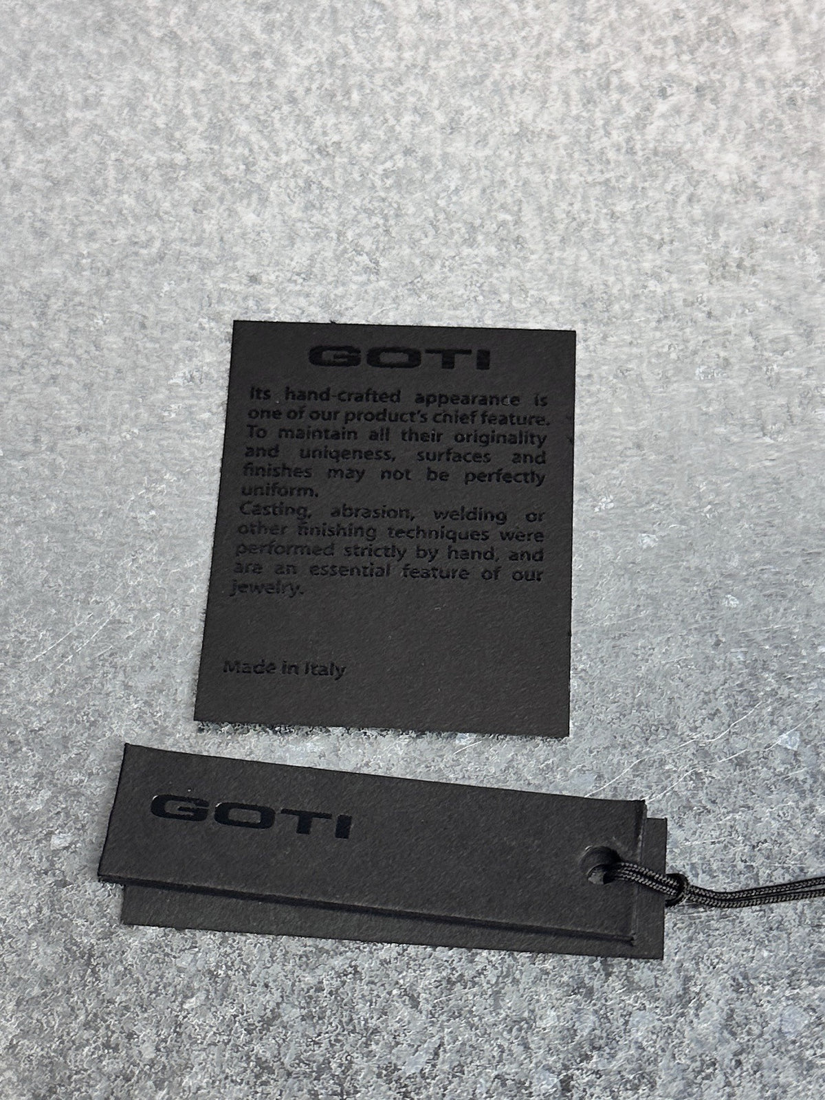 GOTI paper tags