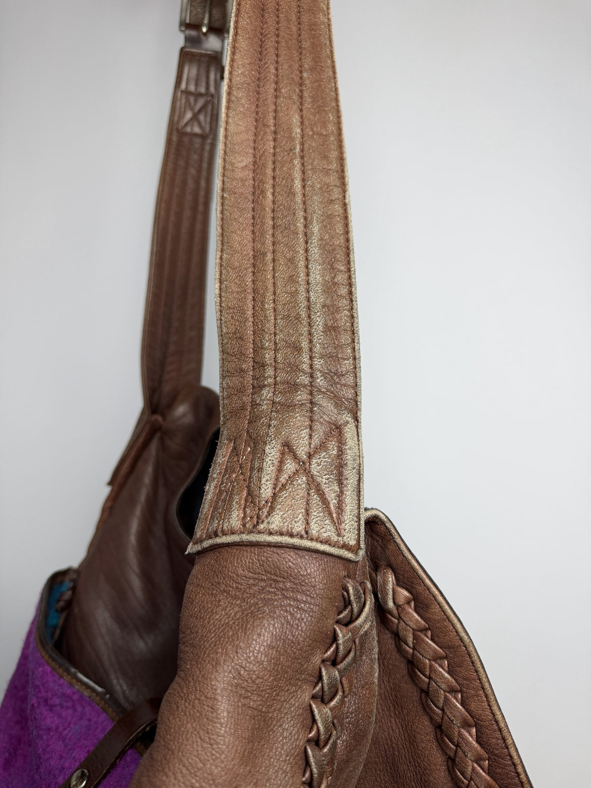 Abrasion along the strap edges