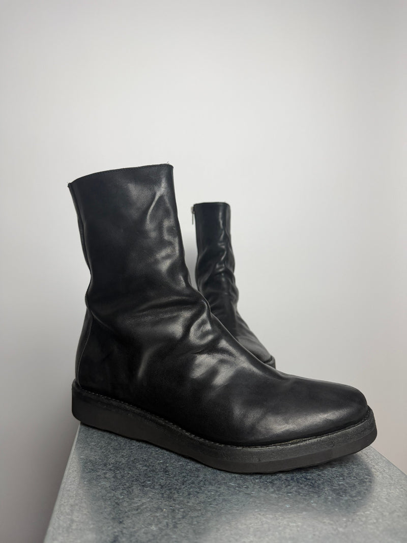incarnation x DEVOA FWI-VMDB Side-Zip Horse Leather Boots