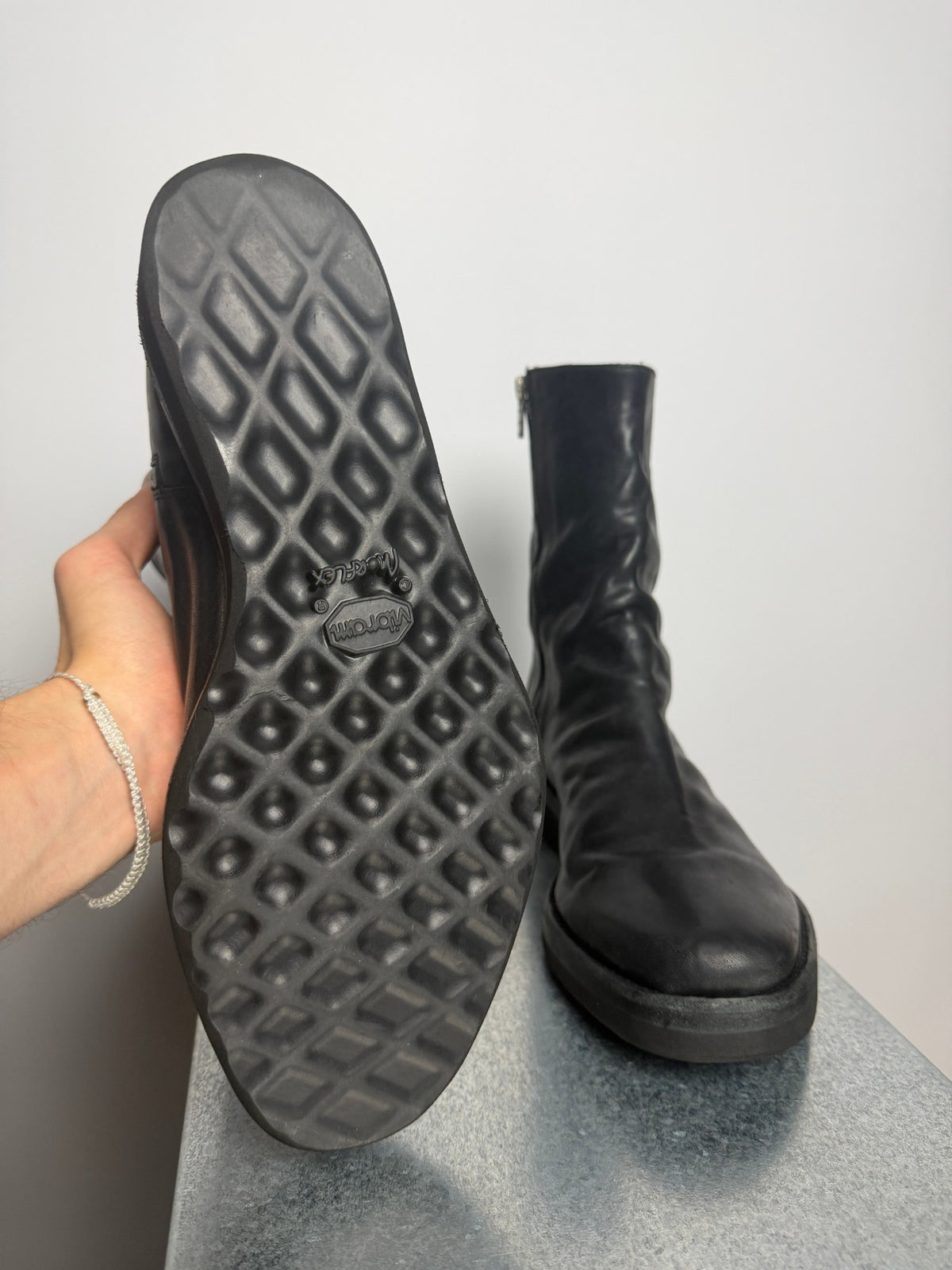incarnation x DEVOA FWI-VMDB boots, Vibram Morflex sole