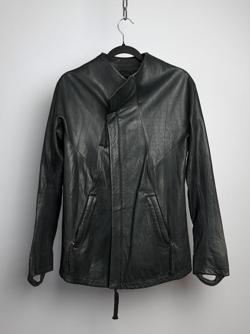 Boris Bidjan Saberi AW12-13 J1-F239 Piece Dyed Pig Leather Jacket