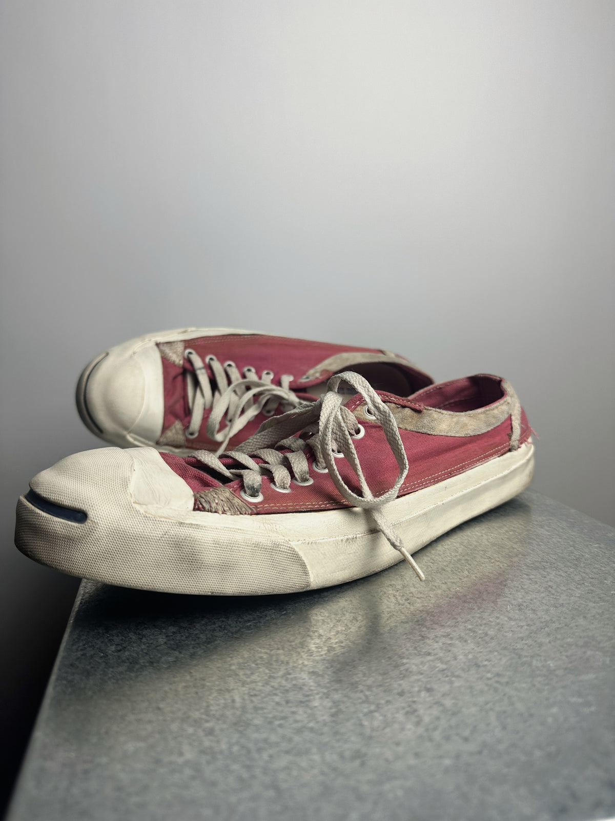 Side, suede overlay