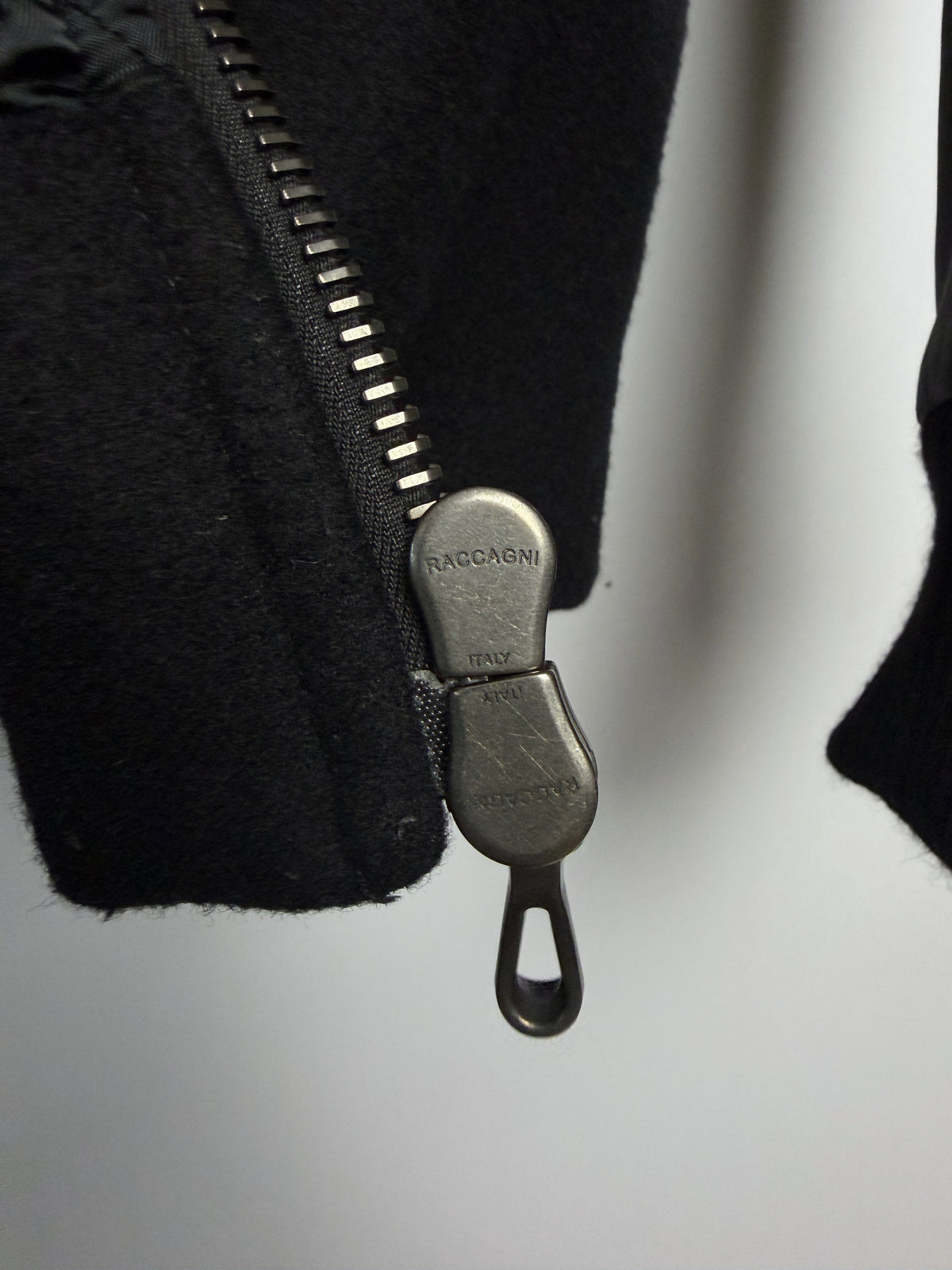 Kazuyuki Kumagai ATTACHMENT High Neck Wool Cashmere Lamb Leather Varsity Jacket KB83-058