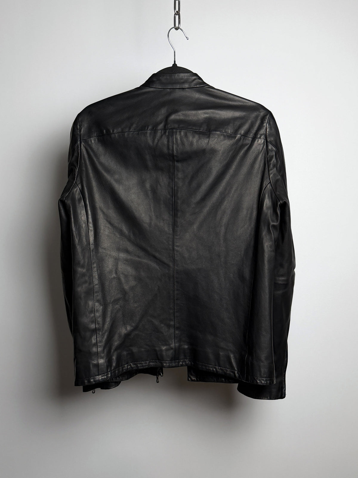 Kazuyuki Kumagai ATTACHMENT lamb leather single riders, lining