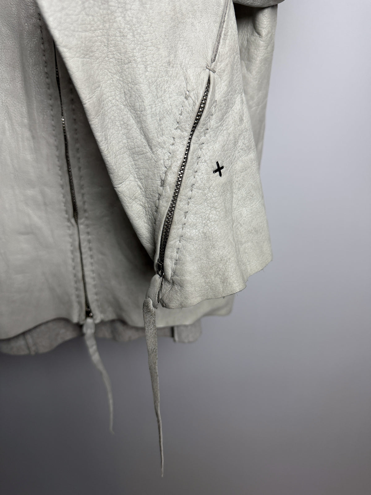 Zipped cuff placket and the cross