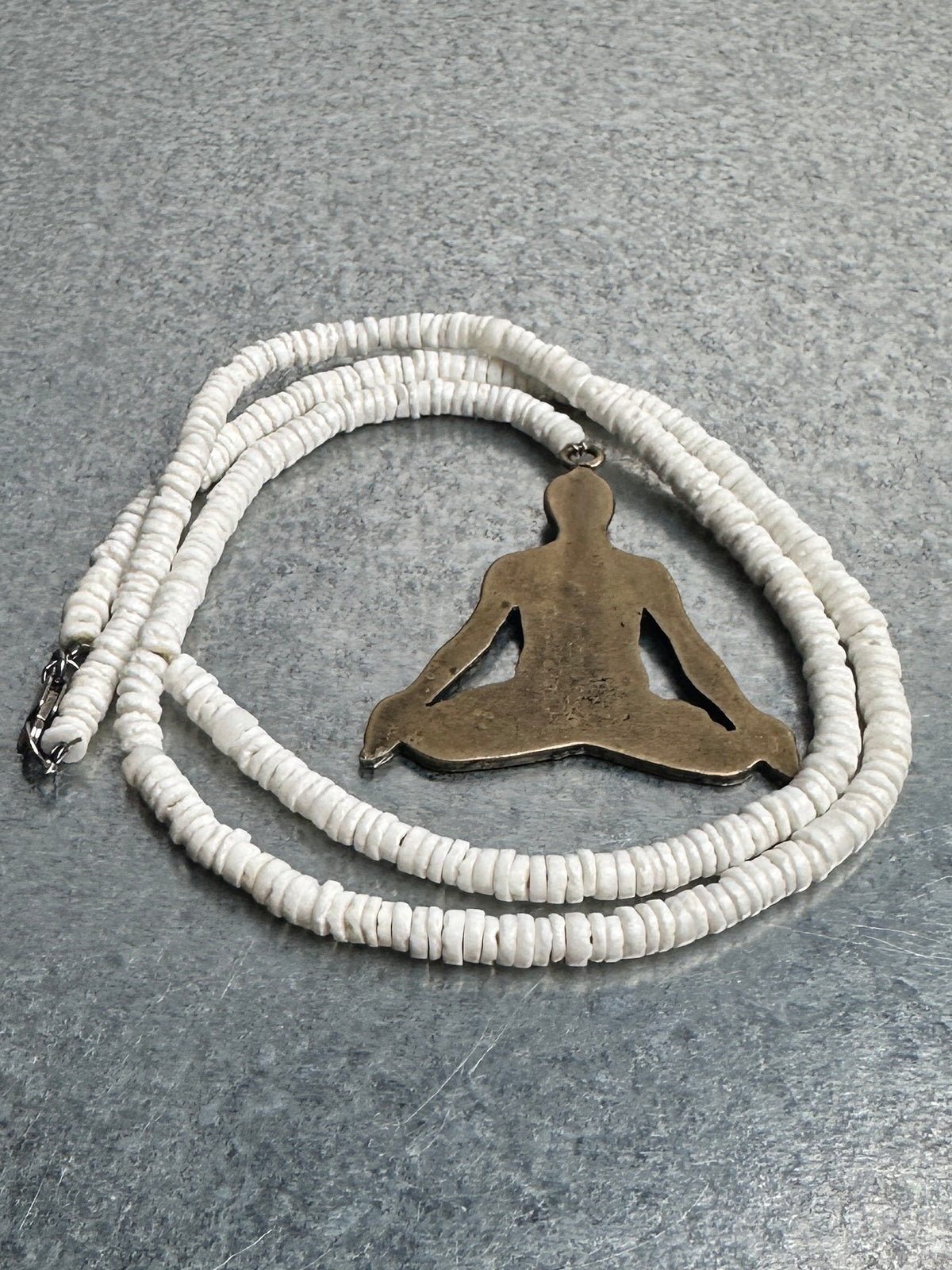 Pendant and clasp, laid out