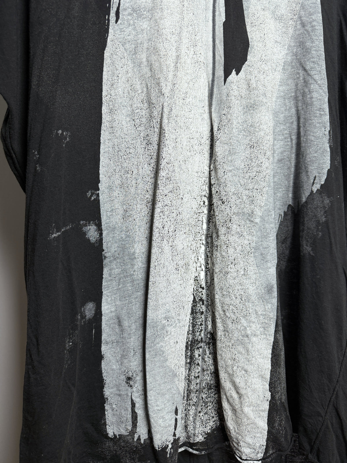 Painted print across the front