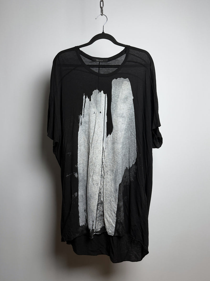 MA_JULIUS SS14 Abstract Print Extended Shoulder Top 460CUM19