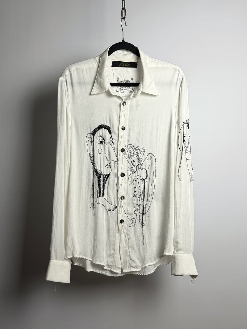 ARCHIVIO J.M. Ribot 24AW Hand-Embroidered Shirt
