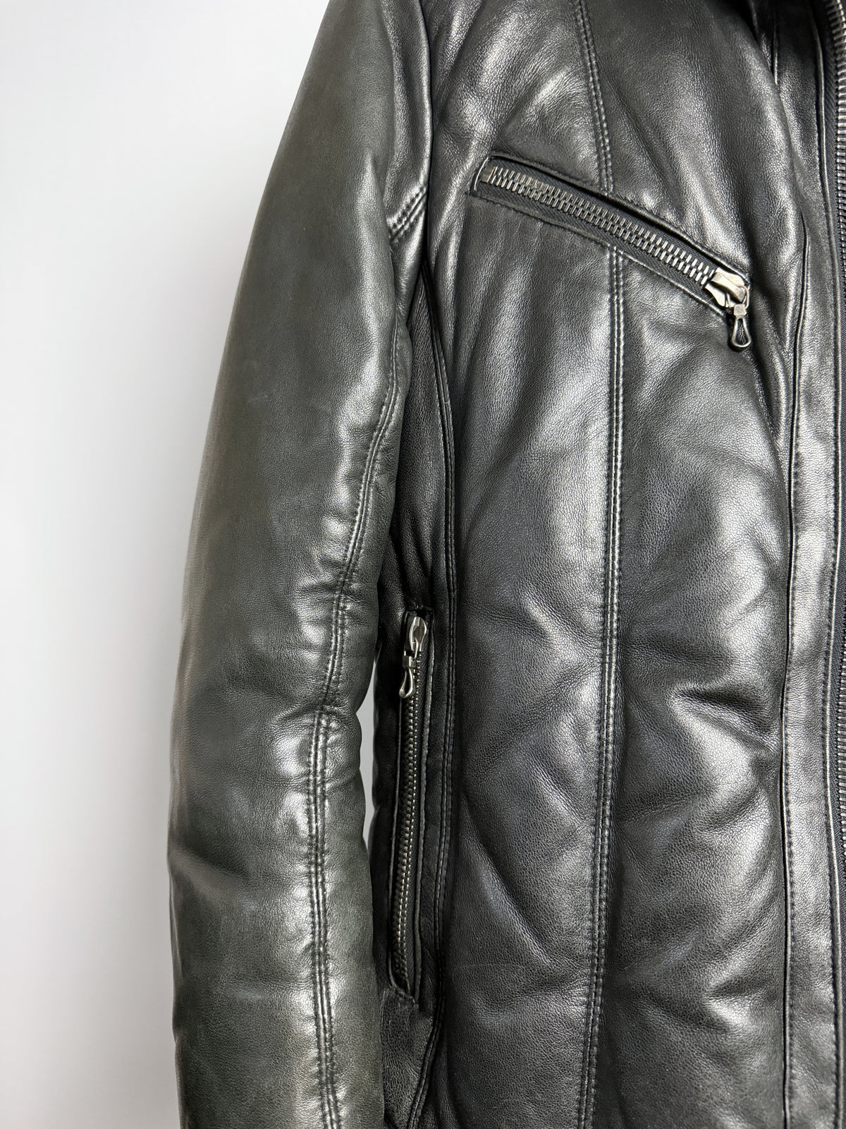 Reverse, with the fur collar