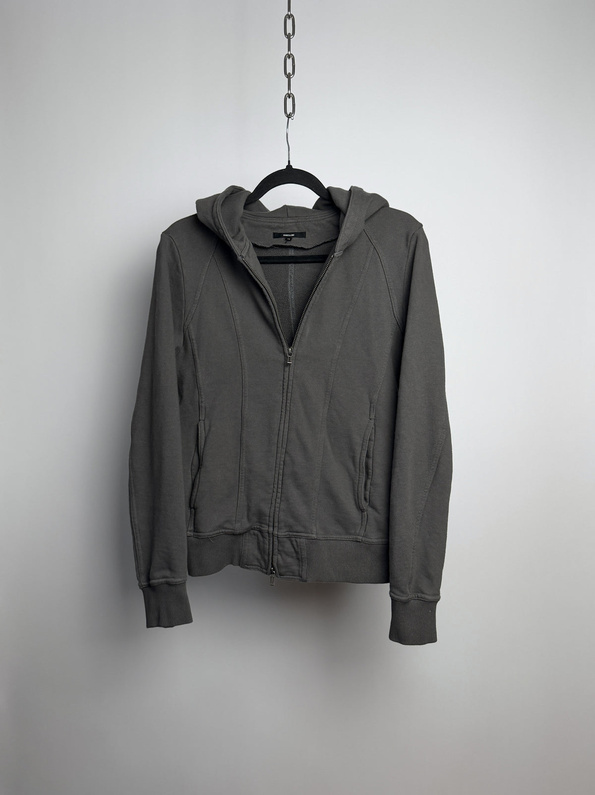 Front, half zipped
