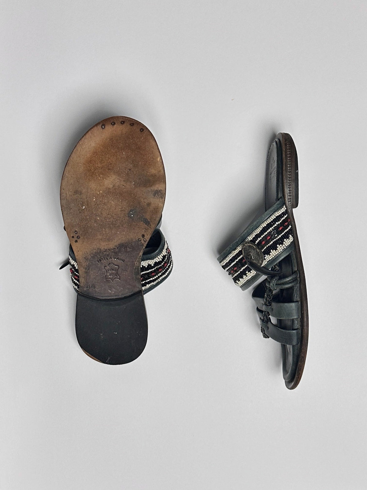 Profile and sole, fatte a mano vero cuoio stamp