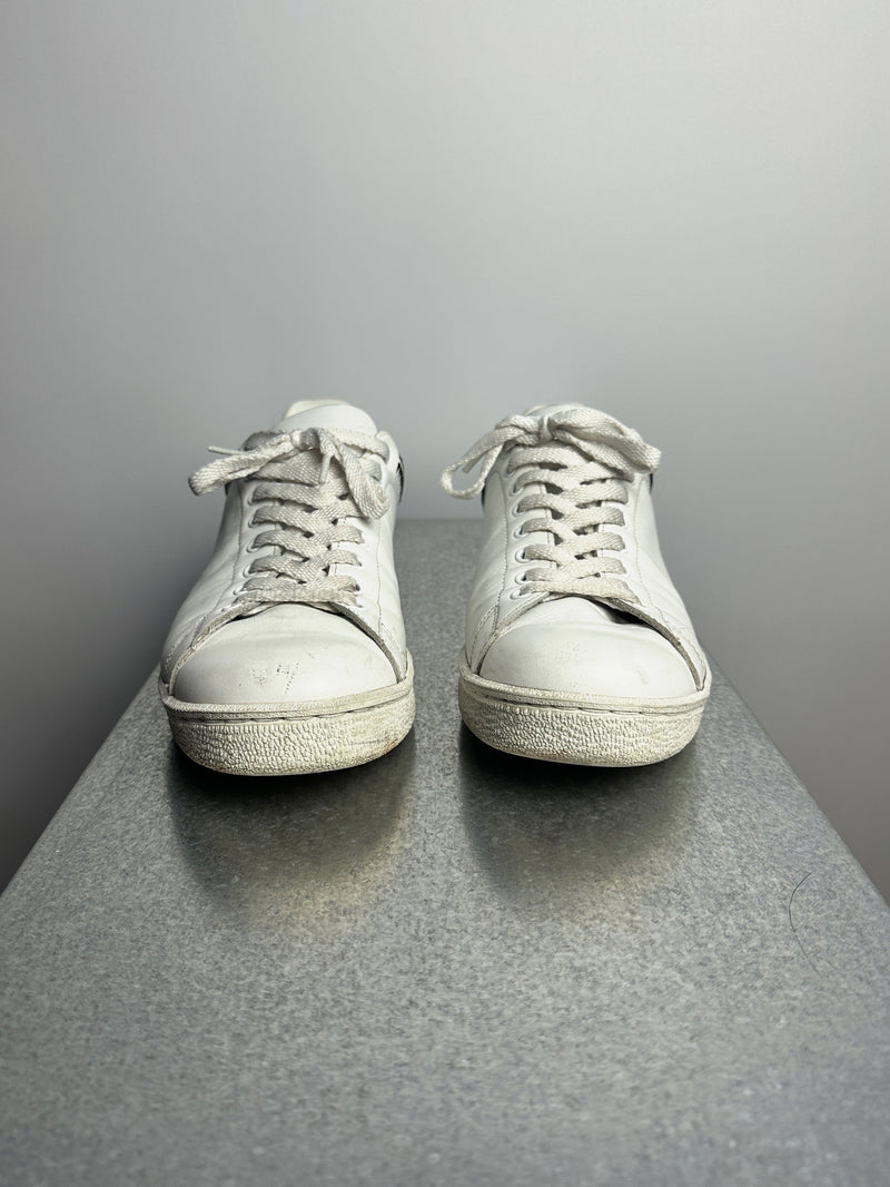 Undercover Undercoverism Giz Embroidered Leather Sneakers