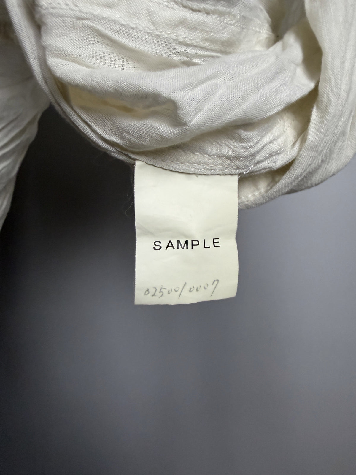5351 POUR LES HOMMES crinkled western shirt, SAMPLE tag