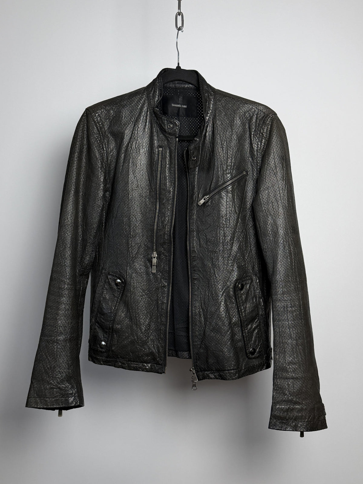 Front, both zips open